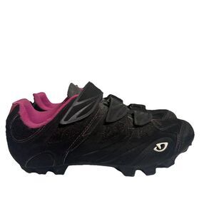 Giro Riela Cycling Shoes‎ W/ Clips Women's Pink Size 9 Road Mountain Bike